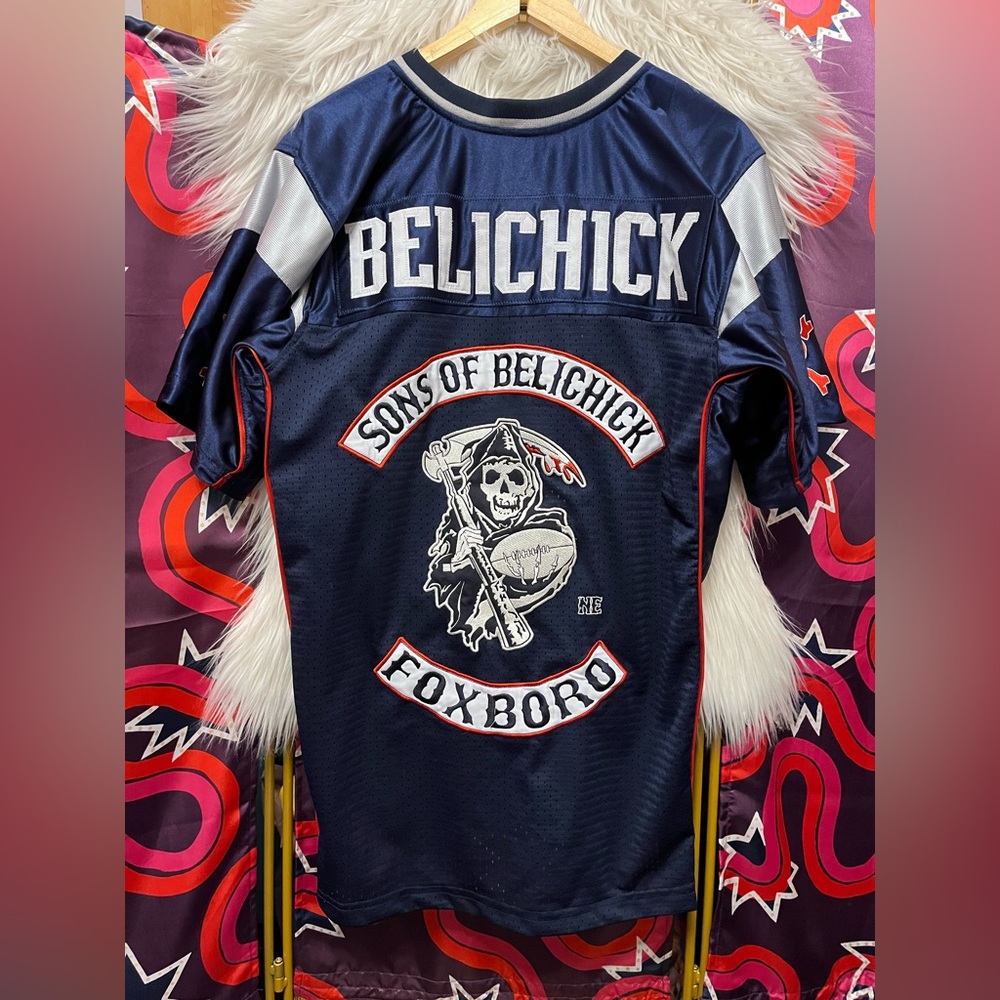 617 Apparel Sons of Belichick Jersey Sewn Anarchy Men of Mayhem Patriots Foxboro